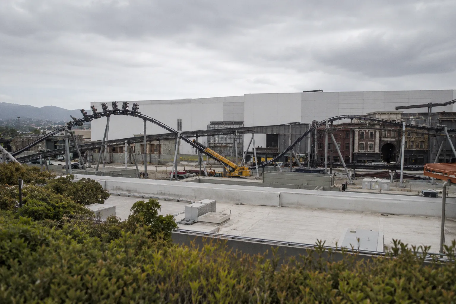 Fast & Furious: Hollywood Drift Construction Progress and Coaster Testing at Universal Studios Hollywood
